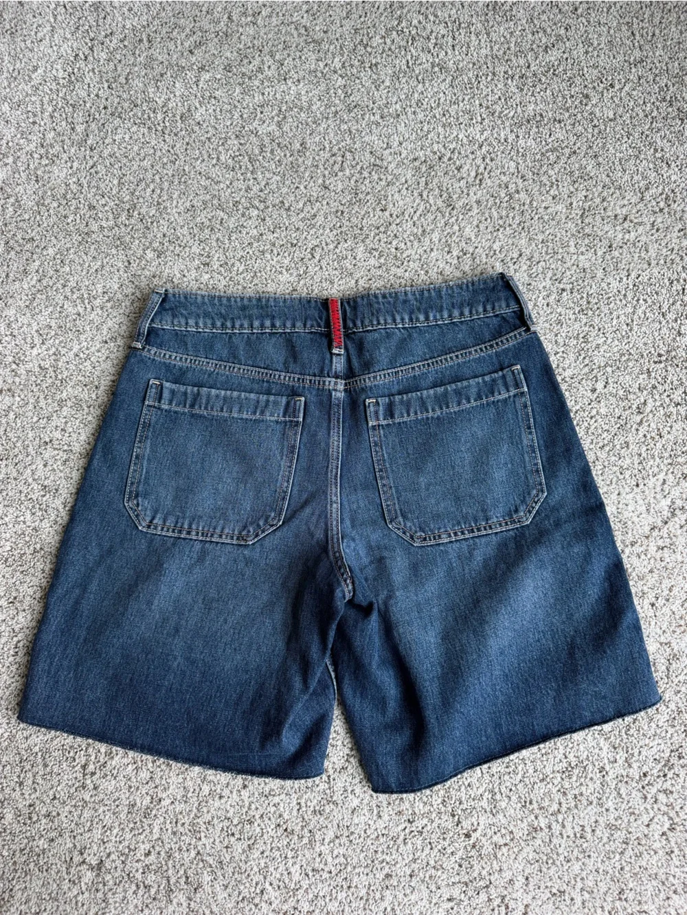 Hollister Low Rise Baggy Jorts W29 8 American Flag Denim Bermuda Shorts NWT